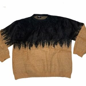 Conklab Men's Black and Brown Crewneck Sweater